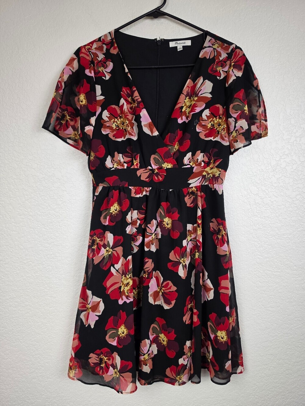 Madewell Floral Short Sleeve Dress Size 2